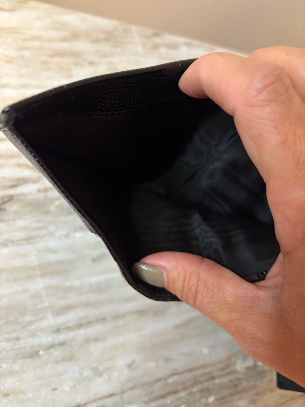 Salvatore Ferragamo Vara Bow Wallet Black Lizard Embossed Leather Kisslock Coin - Picture 9 of 11